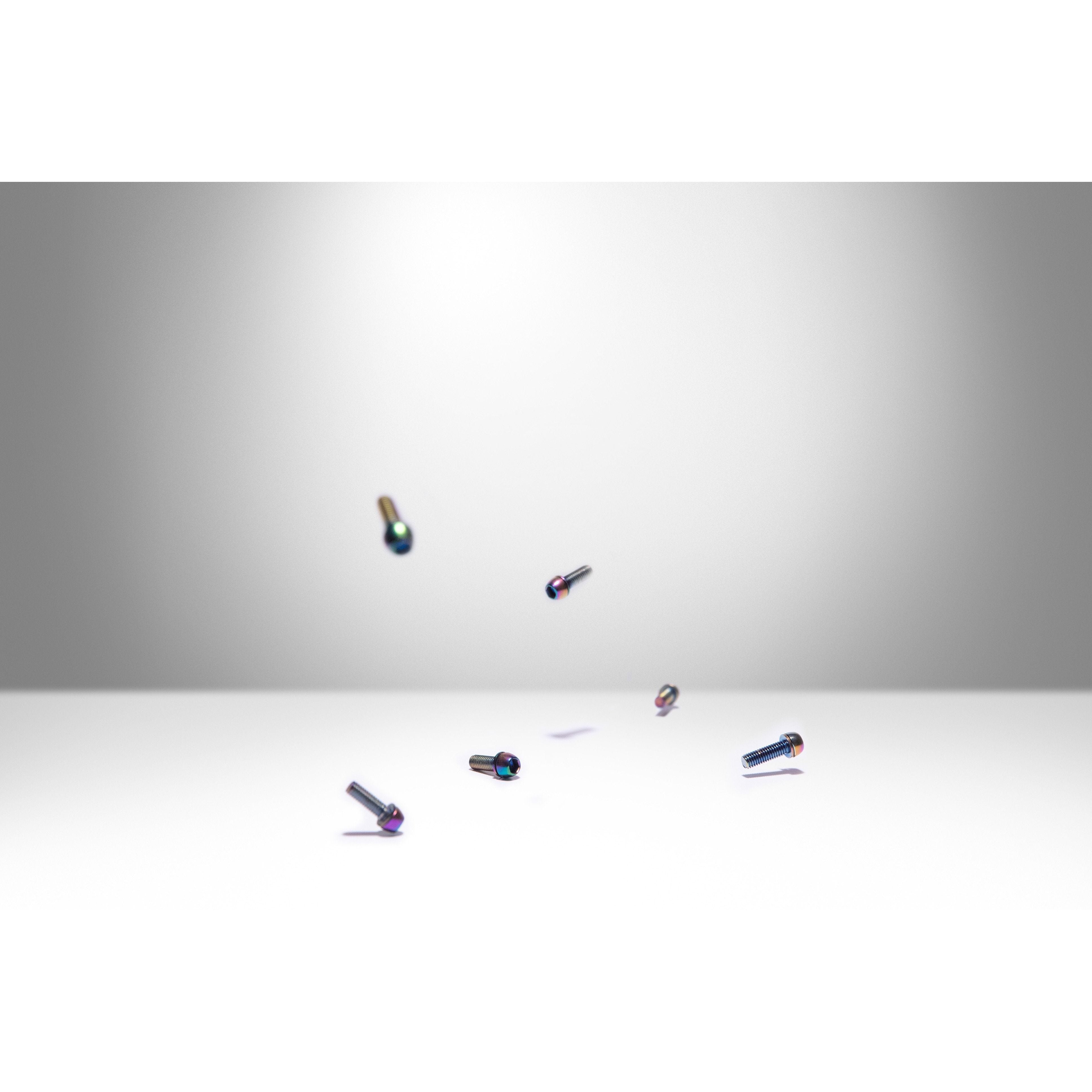 ST1 35 - Title MTB oil slick rainbow coloured bolts